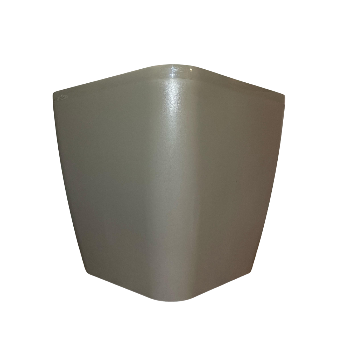 Maceta Con Ruedas Cuadrada Gris Taupe 40x40x40cm