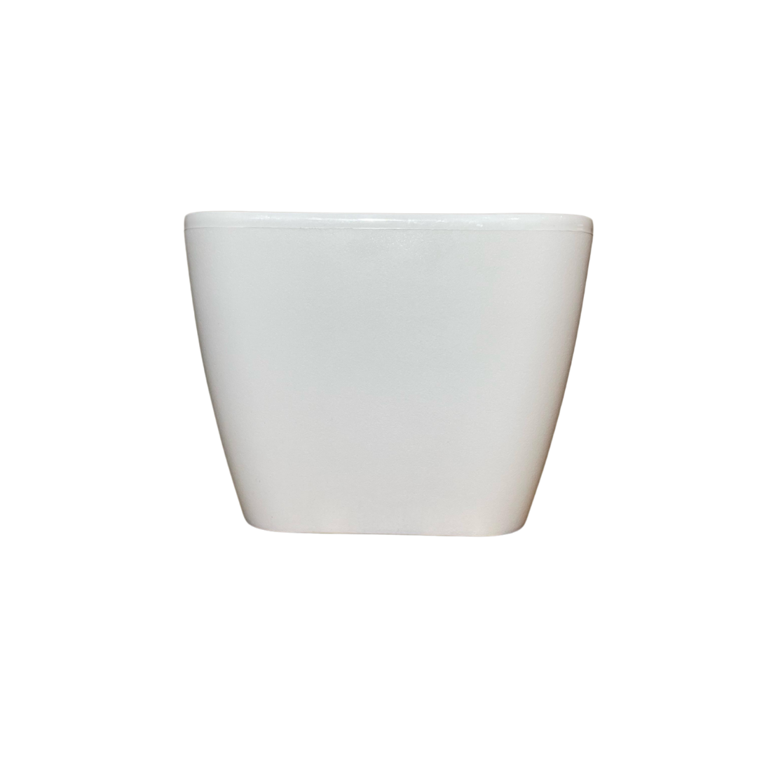 Maceta Cuadrada Blanca 20X20X16 cms