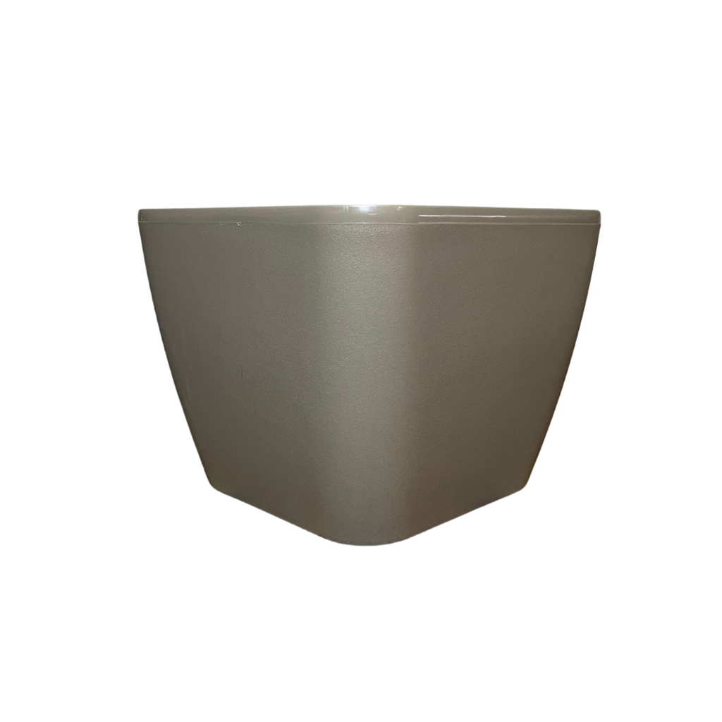 Maceta Cuadrada Gris Taupe 20X20X16 cms