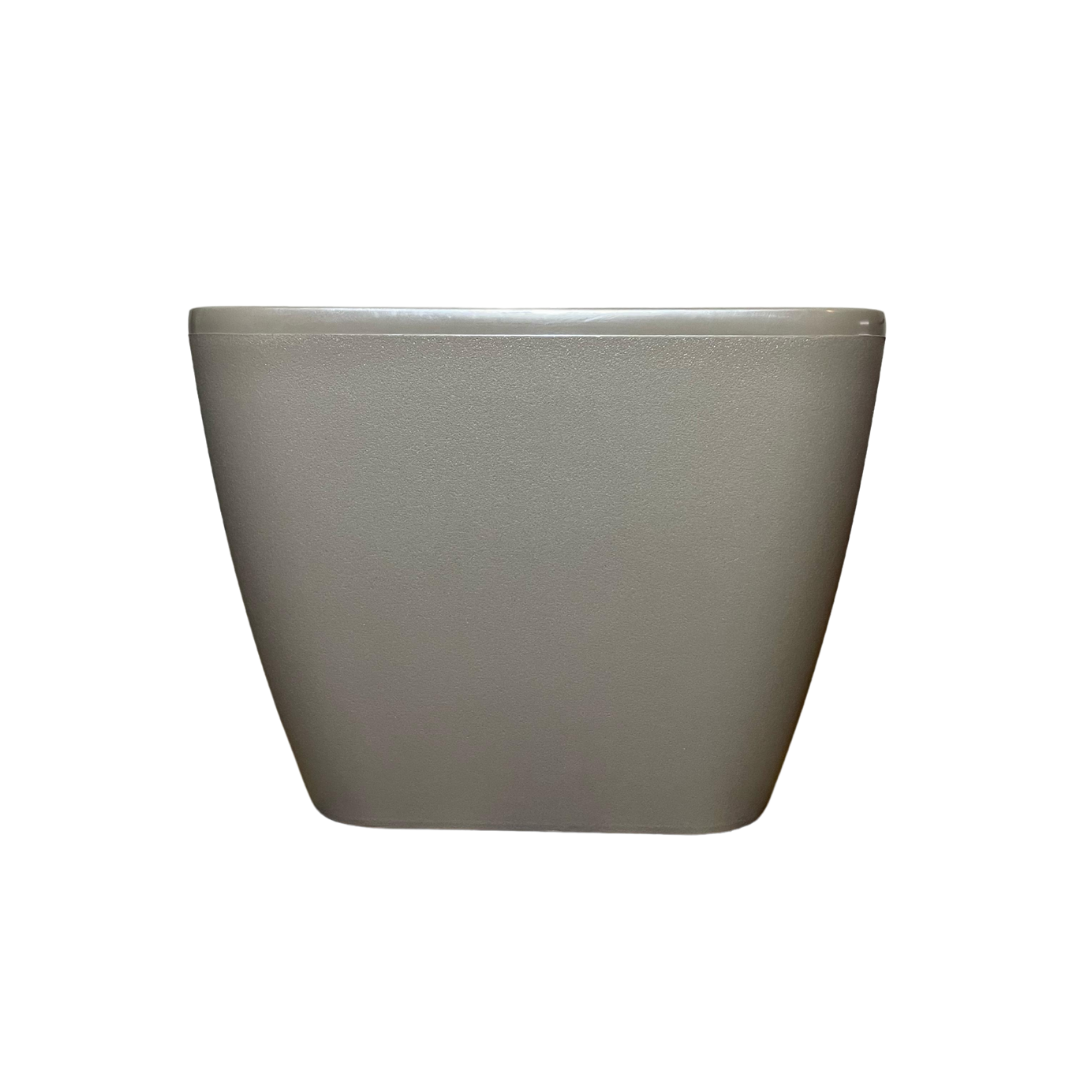 Maceta Cuadrada Gris Taupe 20X20X16 cms