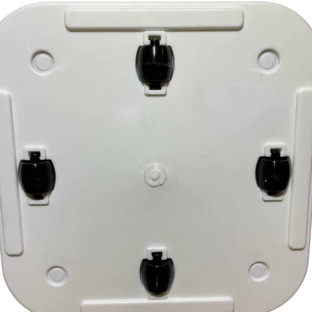 Maceta Con Ruedas Cuadrada Blanca 30x30x30 cm