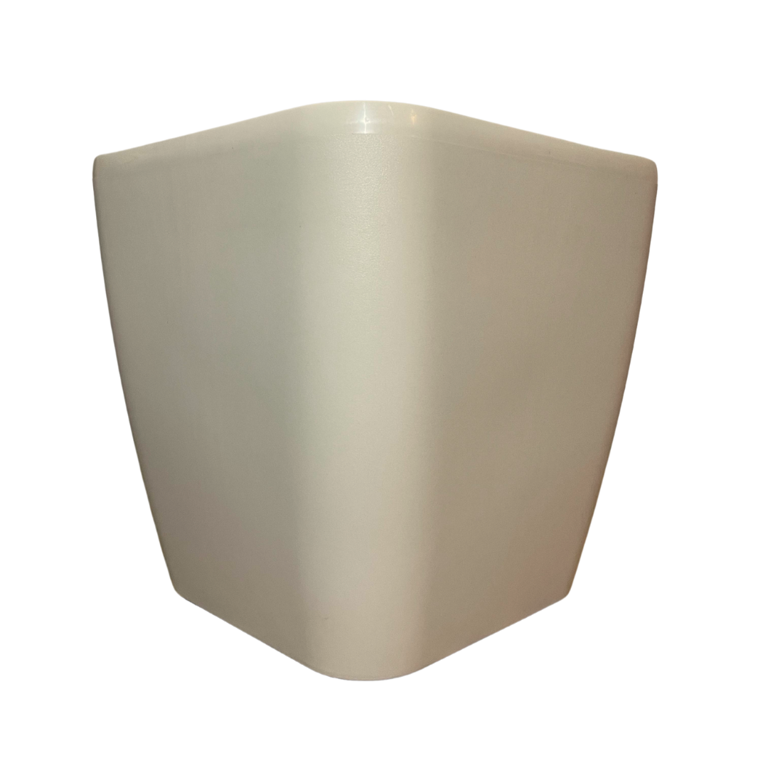 Maceta Con Ruedas Cuadrada Beige 30x30x30cm