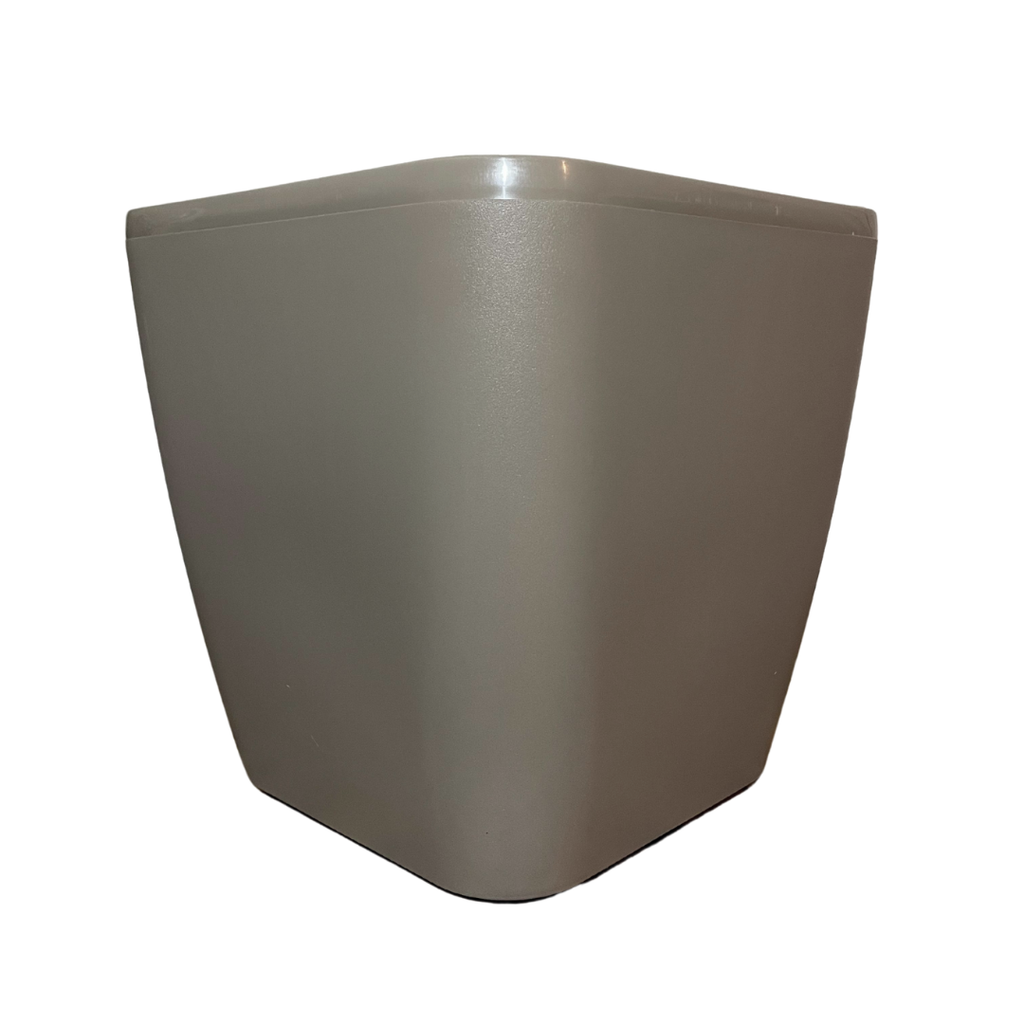 Maceta Con Ruedas Cuadrada Gris Taupe 30x30x30cm