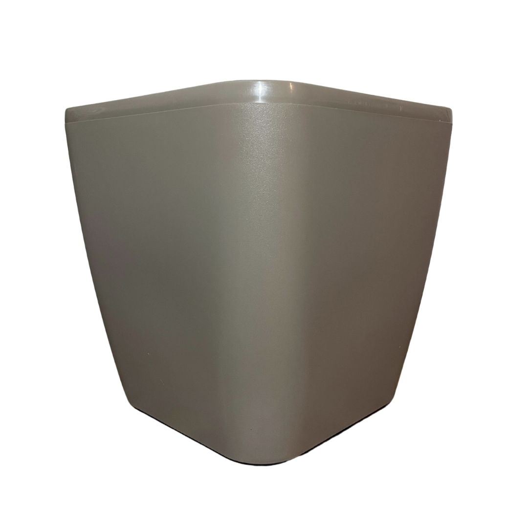 Maceta Con Ruedas Cuadrada Gris Taupe 30x30x30cm