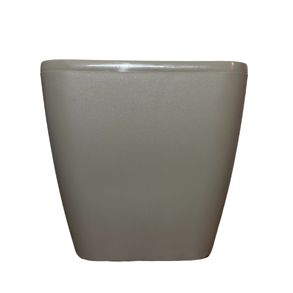 Maceta Con Ruedas Cuadrada Gris Taupe 30x30x30cm