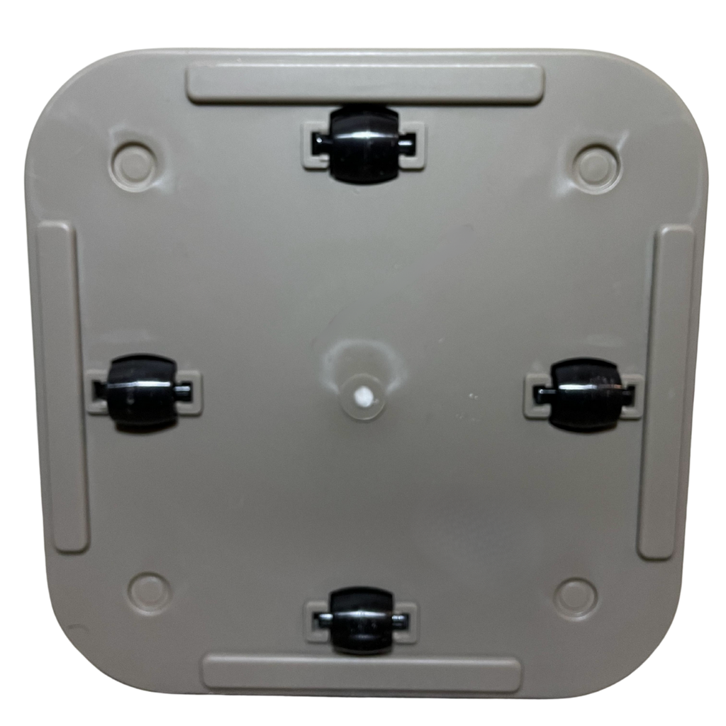 Maceta Con Ruedas Cuadrada Gris Taupe 30x30x30cm