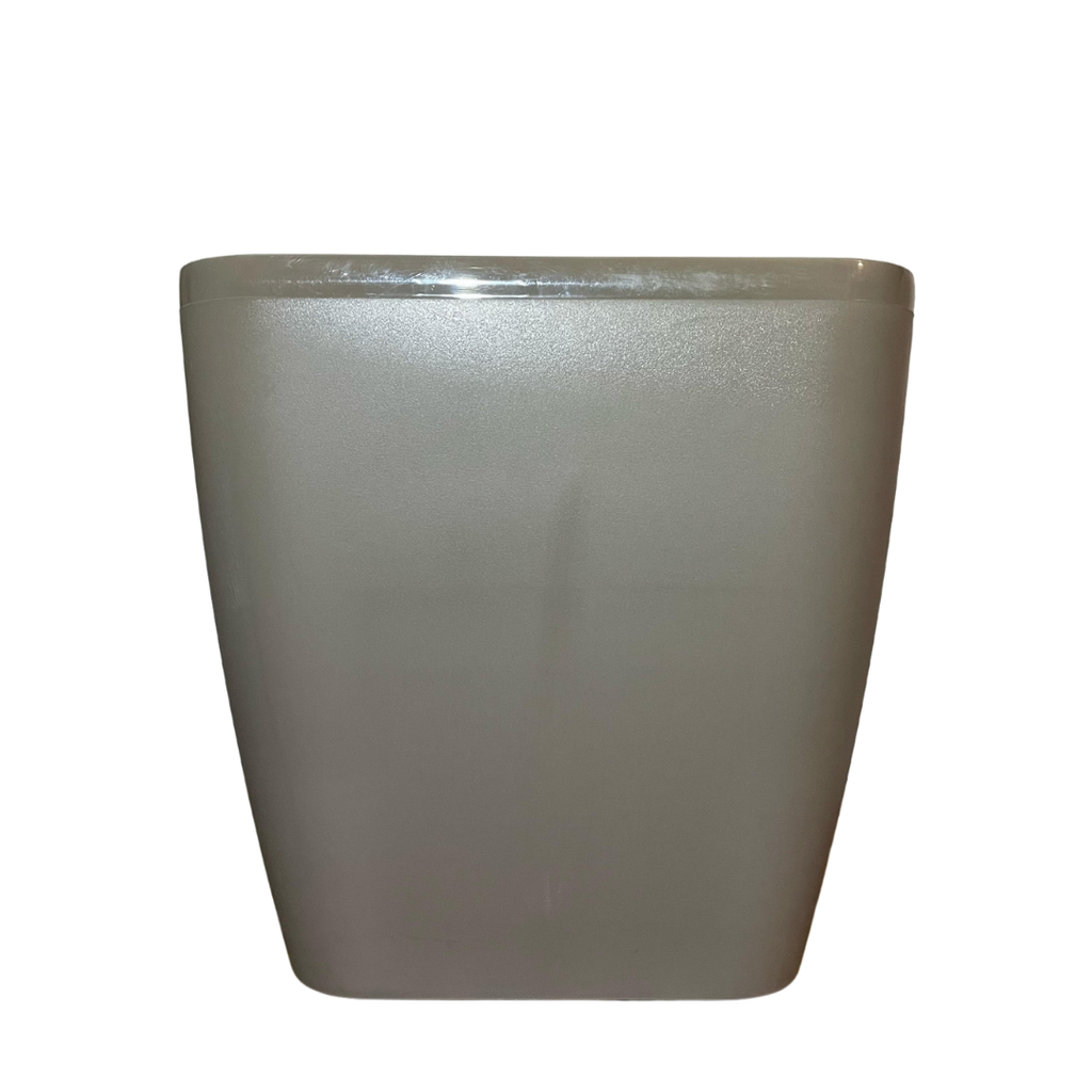 Maceta Con Ruedas Cuadrada Gris Taupe 40x40x40cm