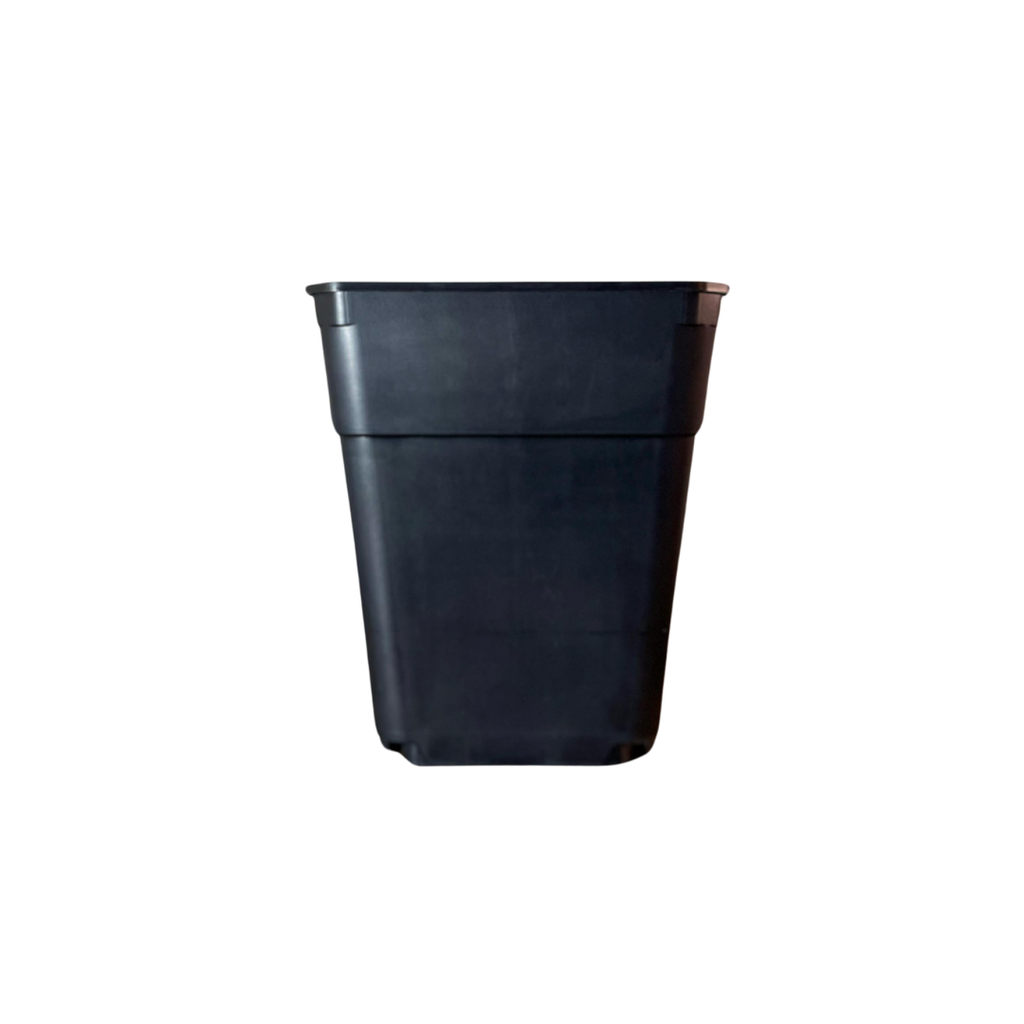 Maceta Cuadrada Negra 11 Litros 23X23X26 cms