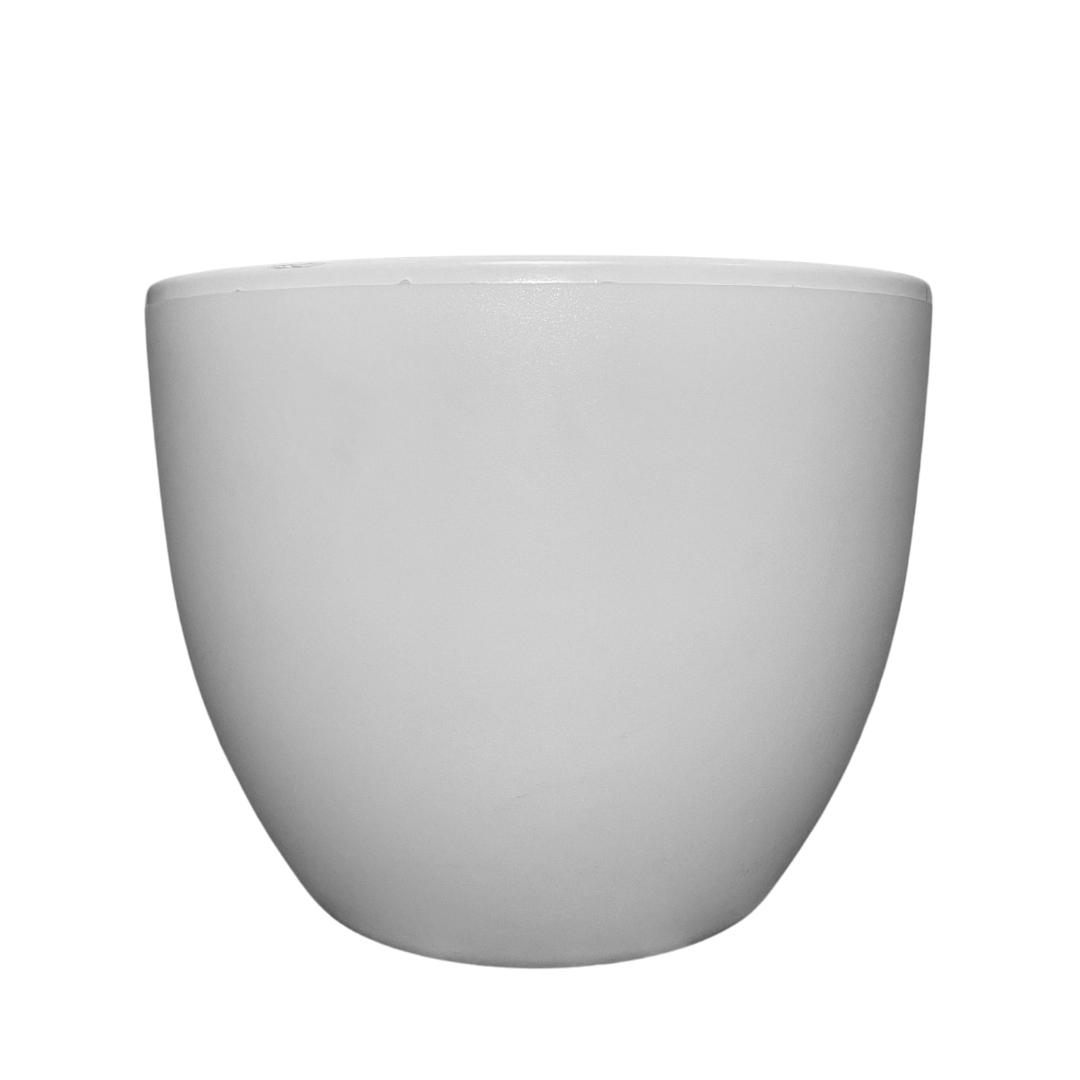 Macetero Redondo Circular Blanco 30cm
