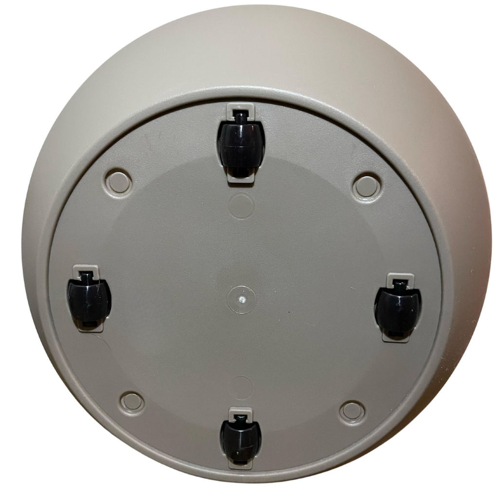 Macetero Con Ruedas Redondo Gris Taupe 40cm