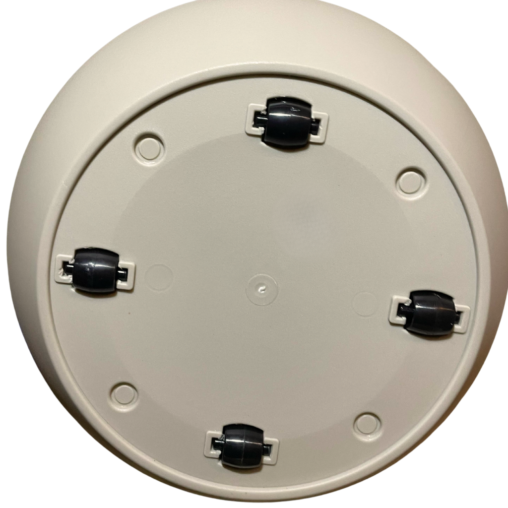 Macetero Con Ruedas Redondo Beige 40cm