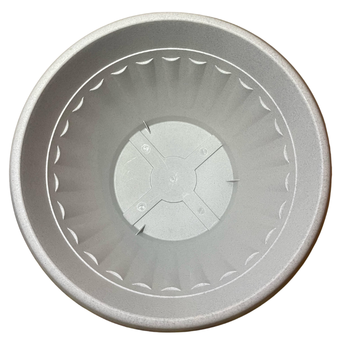 Macetero Griego Redondo Blanco 40cm