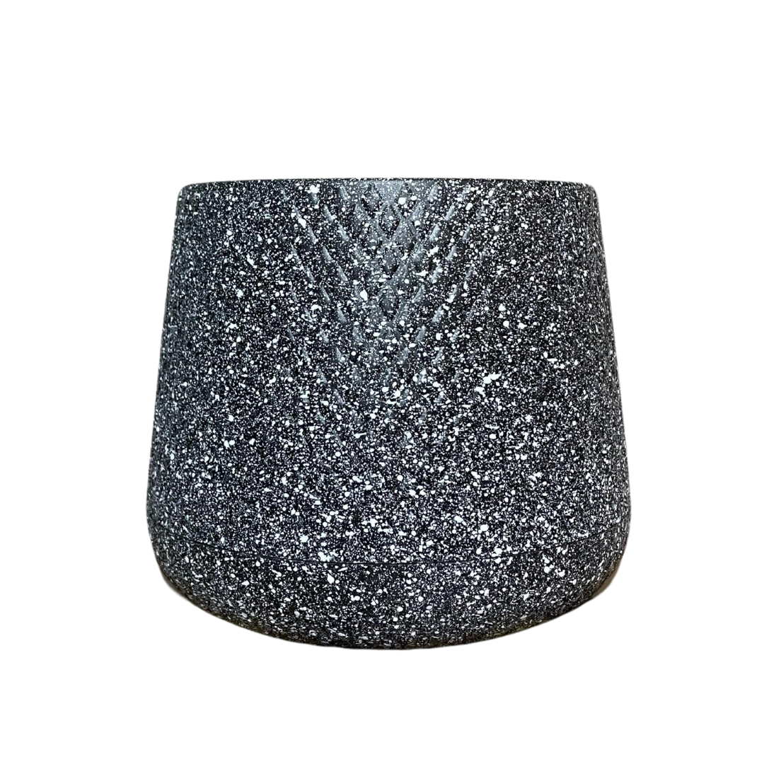 Macetero Autoregante Gris 16.5cm - ¡Riego automático sin esfuerzo! 💦🌿