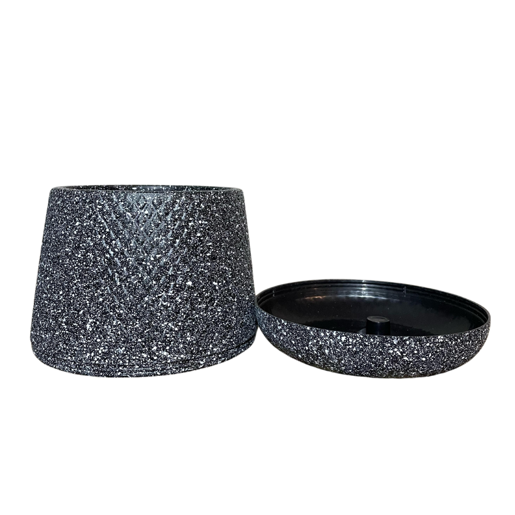 Macetero Autoregante Gris 16.5cm - ¡Riego automático sin esfuerzo! 💦🌿