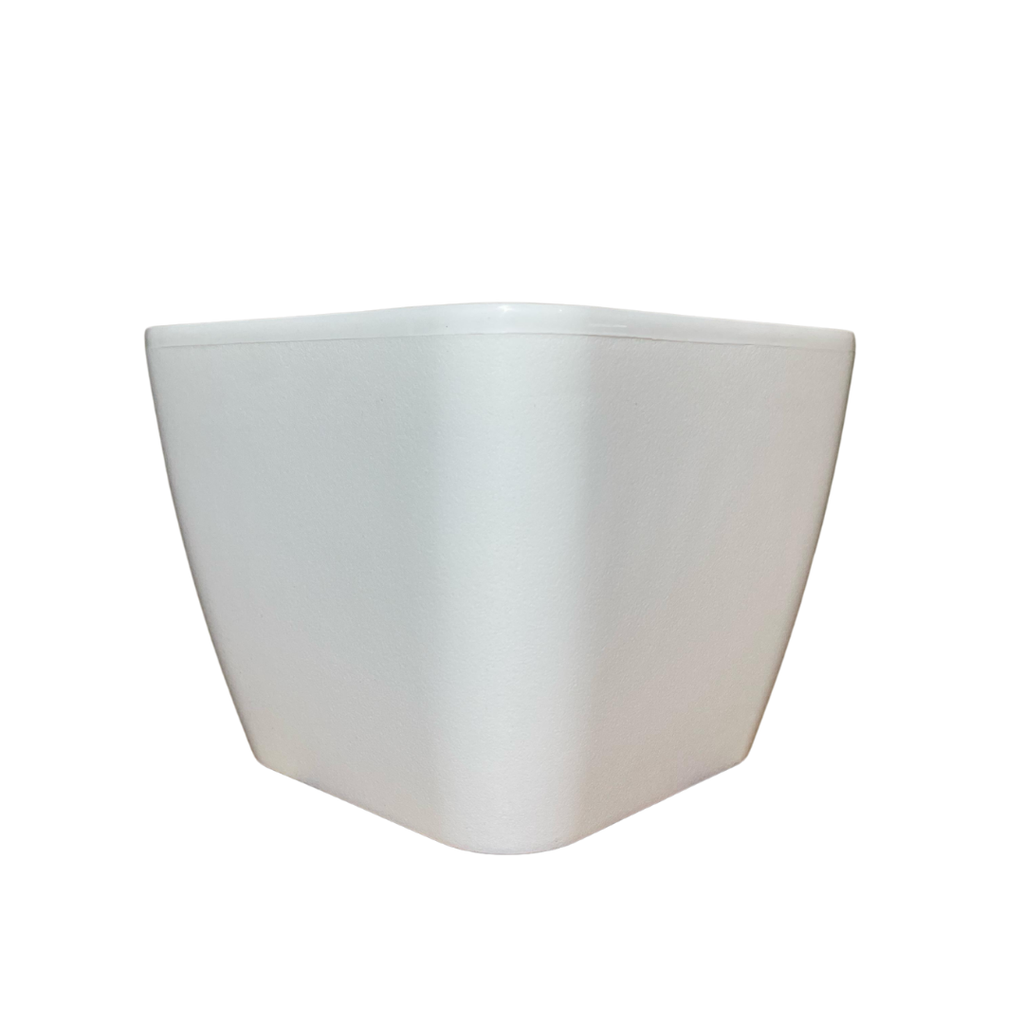 Maceta Cuadrada Blanca 20X20X16 cms